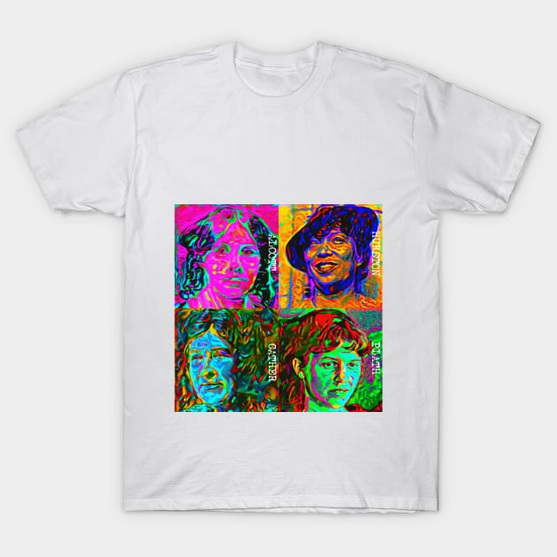 Pop Art - American Novelists (Female) T-Shirt by Naves